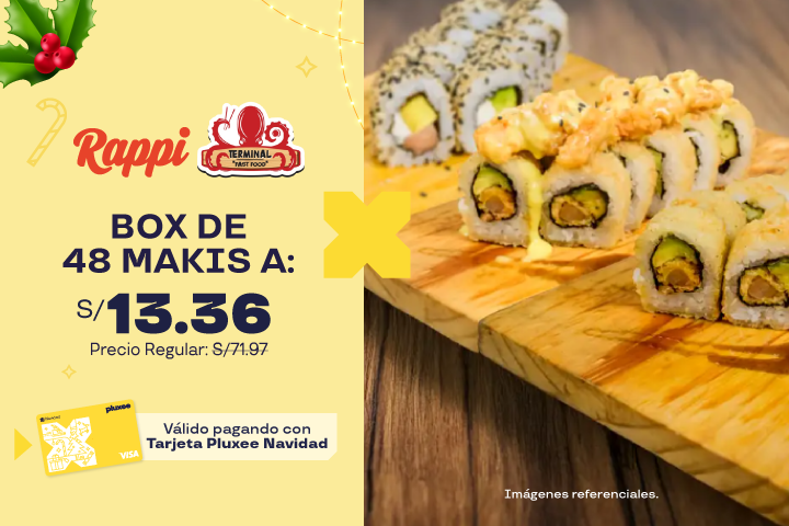 74% OFF EN BOX DE 48 MAKIS A S/.13.36 PRECIO REGULAR: S/.71.97